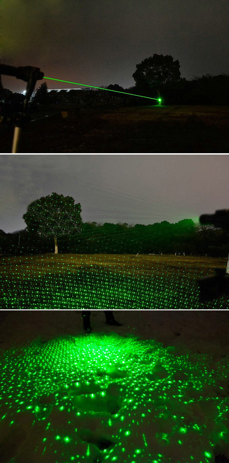  1W láser verde, puntero láser verde, puntero láser foco ajustable