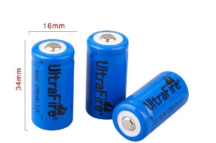 batería de litio CR123A de láser