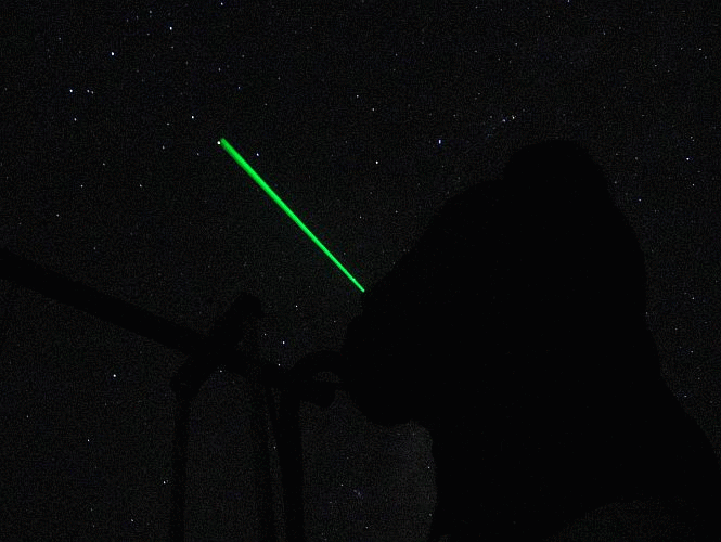  astronomía puntero láser verde 
