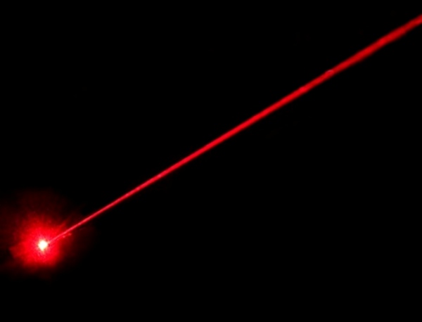 apuntador laser rojo